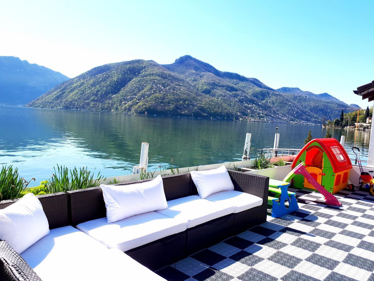 Hotel Garni Battello Мелиде Экстерьер фото